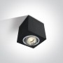 Spot aplicat Negru Orientabil cu dulie GU10