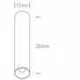 Spot LED Cilindric Aplicat pe tavan Alb 24W 3000K h26.6cm