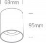 Spot Tavan Gold Sidefat cu dulie GU10 h95mm