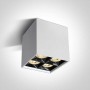 Spot LED Aplicat pe tavan Alb cu Negru CRI90 CRI90 4xLed Cob 15W