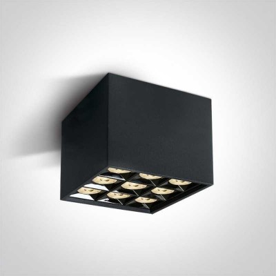 Spot LED Aplicat pe tavan Negru Integral CRI90 9xLED COB 30W