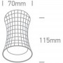 Spot Aplicat pe tavan Auriu stralucitor Design Modern 1xGU10