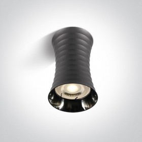 Spot Aplicat pe tavan Gri 1xGU10 h11.5cm