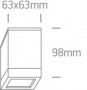 Spot IP65 Aplicat pe tavan exterior Gri 1xGU10