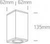 Spot LED de Exterior Alb IP54 1xGU10 Aplicat