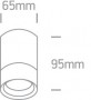 Spot exterior Alb P54 Aplicat 1xGU10
