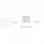 Spot led exterior negru IP65 12W LED Epistar