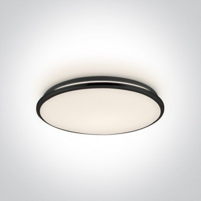 Plafoniera LED Neagra 24W 3000K D390mm