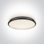 Plafoniera LED Neagra 24W 3000K D390mm