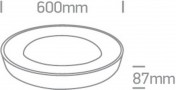 Plafoniera LED Maro Periat 50W D600mm