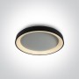 Plafoniera LED Dormitor Neagra 30W 3000K D375mm