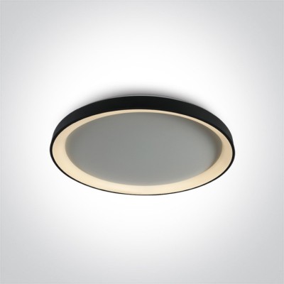 Plafoniera LED Living sau dormitor Neagra 48W 3000K 580mm