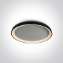 Plafoniera LED Living sau dormitor Neagra 48W 3000K 580mm
