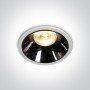Spot LED Incastrat 18W 3000K alb cu reflector negru lucios