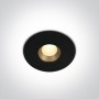 Spot LED Incastrat Negru cu Gold 8W CRI90 IP54 de exterior