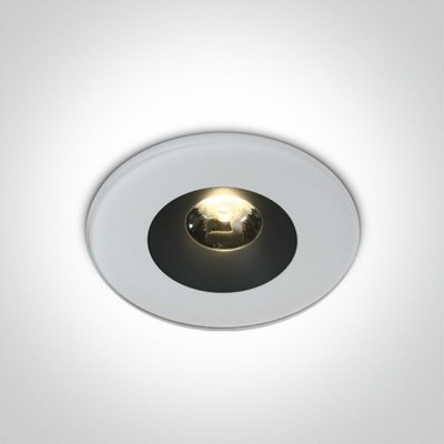 Spot LED Incastrat de exterior Alb 6W 3000K IK08