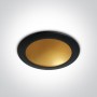Spot LED Incastrat 16W Interior Negru cu Gold
