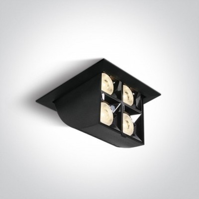 Spot LED Incastrat Negru 16W 3000K CRI90 Orientabil
