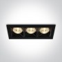 Spot LED Incastrat Liniar Negru 12W 3000K CRI90 3000K