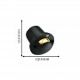 Spot LED Pardoseala o directie 9W 4000K Negru IP65
