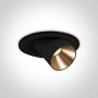 Spot LED Incastrat Orientabil Negru cu doua reflectoare  9W 3000K