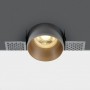 Spot incastrat fara rama exterioara, Gold, cu GU10 si Dark Light