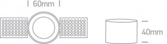 Spot incastrat fara rama exterioara, Gold, cu GU10 si Dark Light