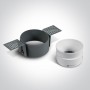 Spot incastrat fara rama exterioara, Negru cu GU10 Dark Light
