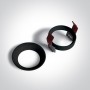 Spot incastrat Negru cu dulie GU10 si IP20