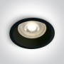 Spot incastrat Negru cu GU10 rotund IP20