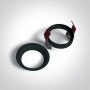 Spot incastrat Negru cu GU10 rotund IP20