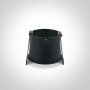 Spot Incastrat Negru cu Alama, GU10, rama ingusta, Dark Light