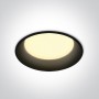 Spot Incastrat in tavan Negru 22W DARK LIGHT rotund