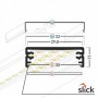 Profil banda LED aplicat pe mobila, perete, tavan, alb WID 24 h11mm