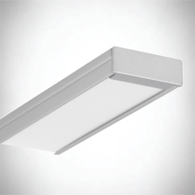 Profil banda LED aplicat pe mobila, perete, tavan, alb WID 24 h11mm
