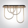 Plafoniera Moderna Living Gold 43W cu lumina calda