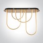 Plafoniera Moderna Living Gold 43W cu lumina calda