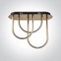Plafoniera Moderna Gold 43W cu lumina calda