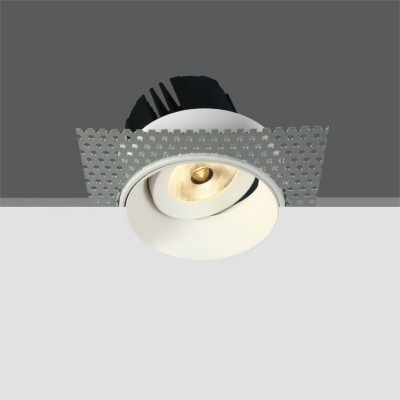 Spot LED 7W incastrat orientabil fara rama pentru exterior sau baie