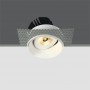 Spot LED 7W incastrat orientabil fara rama pentru exterior sau baie