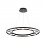 Lustra LED Neagra 63W cu lumina Calda