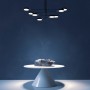 Lustra LED Neagra 48W lumina Calda
