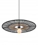 Lustra bambus Negru 40 cm diametru