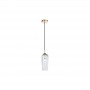 Pendul modern gold E14 sticla transparenta D40 mm