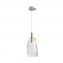 Pendul LED sticla transparenta Auriu 5W