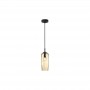 Pendul Modern Negru sticla sampanie E14 D40 mm