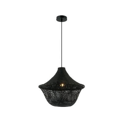 Pendul ratan negru 1xE27