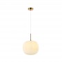 Lustra Pendul Gold cu alb si dulie e27