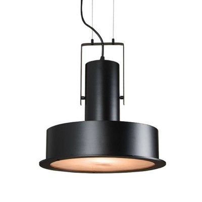 Lustra Negru mat cu acril 1XE27