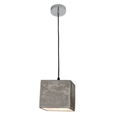 Lustra beton si crom 1XE27